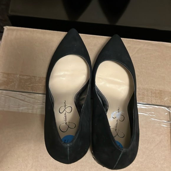 Jessica Simpson, Black/Silver, Close Toe, block Pumps, Size 7.5 - Picture 6 of 11